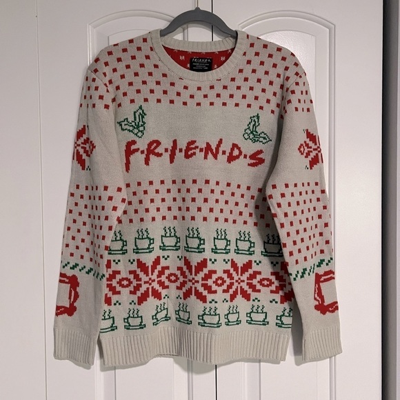 FRIENDS Sweaters - B12.09 Friends Logo Coffee Mugs Officially Licensed Ugly Christmas Sweater